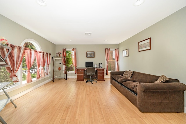 2874 Shore Rd, Seaford, NY 11783 - office with light wood-style floors and baseboards