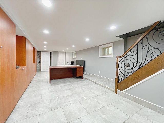 15204 79th Ave, Kew Garden Hills, NY 11367 - unfurnished office with recessed lighting and baseboards
