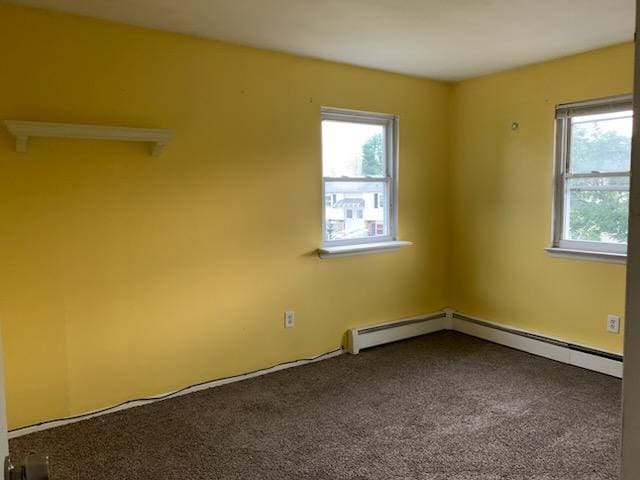 5-7 Barbara Ln, Farmingdale, NY 11735 - carpeted spare room with a baseboard heating unit