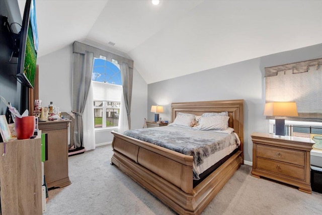 26 Kyleigh Way, Middletown, NY 10940 - bedroom with vaulted ceiling, light carpet, and baseboards