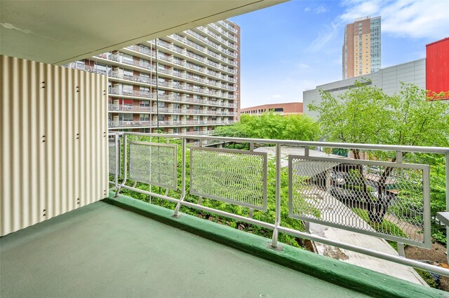 view of balcony