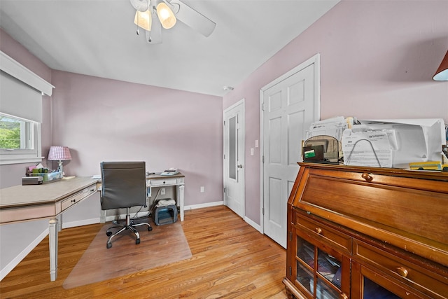 149 E Main St, Washingtonville, NY 10992 - office space with light wood-type flooring, a ceiling fan, and baseboards