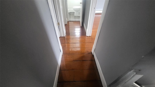 164 Thompson St, Poughkeepsie, NY 12601 - corridor with tile patterned floors and baseboards