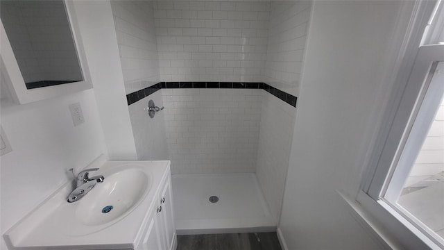 164 Thompson St, Poughkeepsie, NY 12601 - bathroom with a stall shower and vanity