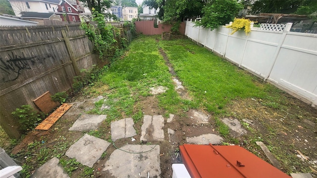 164 Thompson St, Poughkeepsie, NY 12601 - fenced backyard featuring a residential view