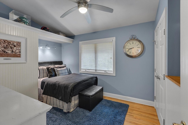 7 Tuxedo Dr, Melville, NY 11747 - bedroom featuring light wood finished floors, baseboards, and ceiling fan