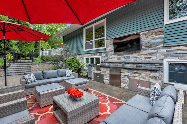 7 Tuxedo Dr, Melville, NY 11747 - view of patio / terrace featuring outdoor lounge area