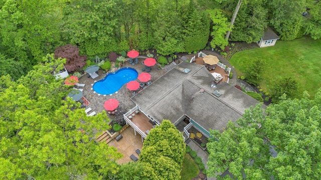 7 Tuxedo Dr, Melville, NY 11747 - aerial view of a pool