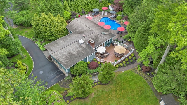 7 Tuxedo Dr, Melville, NY 11747 - drone / aerial view of a pool