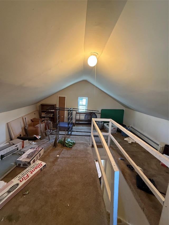 114-02 208th St, Saint Albans, NY 11411 - bonus room with carpet flooring and lofted ceiling