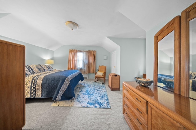 2816 215th Pl, Bayside, NY 11360 - bedroom with lofted ceiling and light carpet
