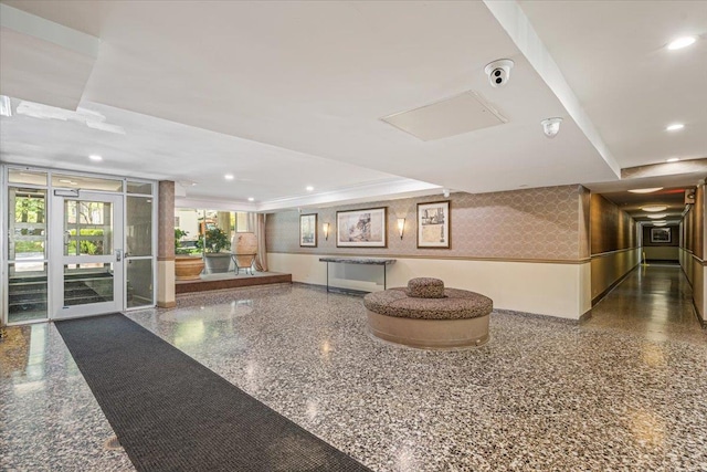 211-65 23rd Ave Unit 1B, Bayside, NY 11360 - common area with a surveillance system and recessed lighting