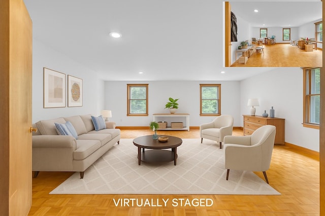 3893 Rte 82, Millbrook, NY 12545 - living area with recessed lighting and baseboards