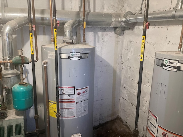3418 Irwin Ave, Bronx, NY 10463 - utility room featuring gas water heater and water heater