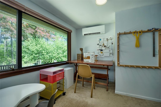 1 Ridge Rd, Tuxedo Park, NY 10987 - carpeted office space featuring a wall unit AC