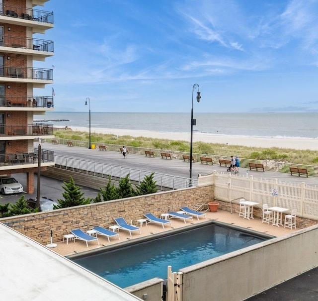 260 W Broadway Unit 2B, Long Beach, NY 11561 - community pool featuring view of water and beach