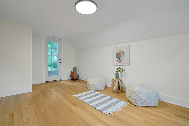 92 Glenwood Ave, New Rochelle, NY 10801 - additional living space with wood finished floors and vaulted ceiling