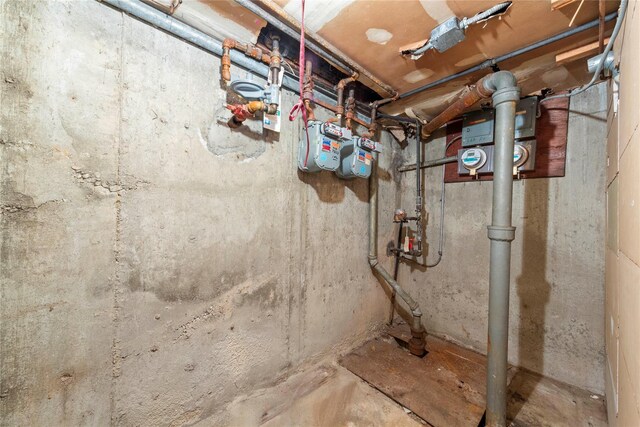 71-34 Kissena Blvd, Flushing, NY 11367 - unfinished basement with gas meter