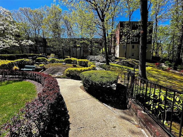 view of grassy yard