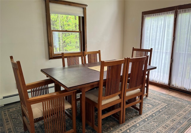 view of dining room