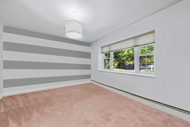 10 Patriot Ct, Stony Brook, NY 11790 - unfurnished room featuring baseboard heating, carpet, and baseboards