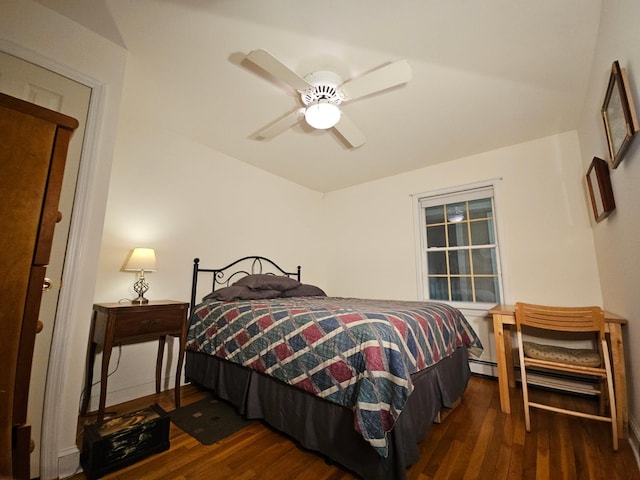 10 Phyllis Rd, Mastic Beach, NY 11951 - bedroom with wood finished floors and a ceiling fan