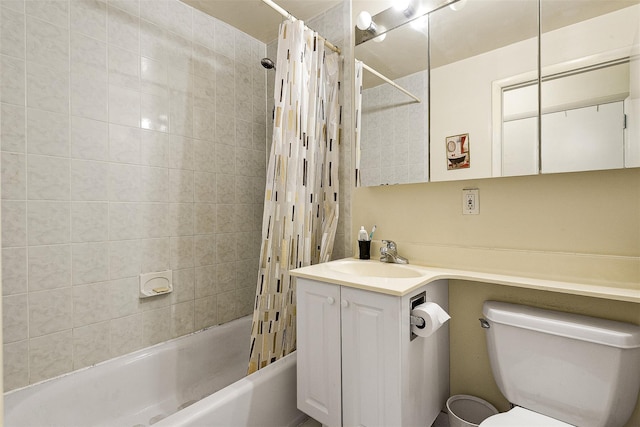 87-30 62nd Ave Unit 202, Rego Park, NY 11375 - bathroom with shower / bath combo with shower curtain, vanity, and toilet