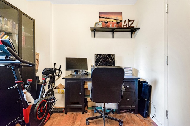87-30 62nd Ave Unit 202, Rego Park, NY 11375 - home office with wood finished floors