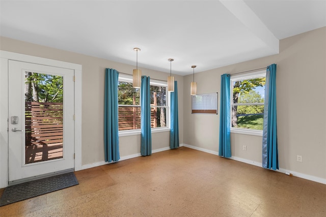 2 Mountain View Pl N, New Paltz, NY 12561 - empty room with plenty of natural light, tile patterned floors, and baseboards