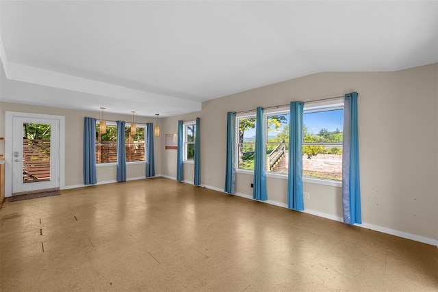 2 Mountain View Pl N, New Paltz, NY 12561 - empty room featuring healthy amount of natural light, baseboards, and vaulted ceiling