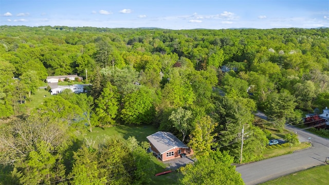 2 Mountain View Pl N, New Paltz, NY 12561 - aerial view of property and surrounding area with a heavily wooded area