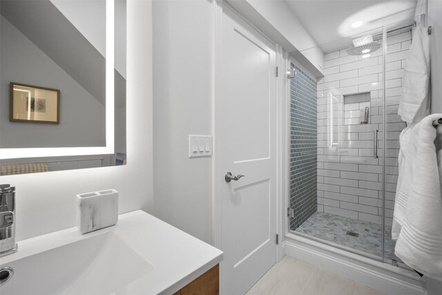6 Livingston St, Red Hook, NY 12571 - full bath featuring vanity and a shower stall