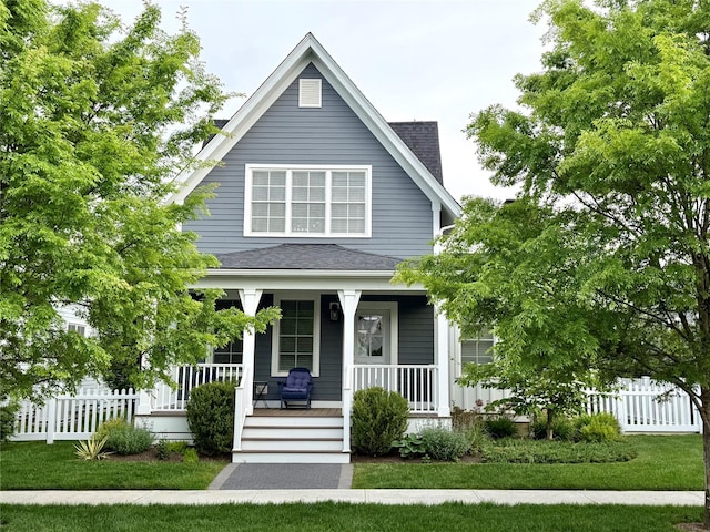 6 Livingston St, Red Hook, NY 12571 - view of front of house featuring covered porch and a shingled roof