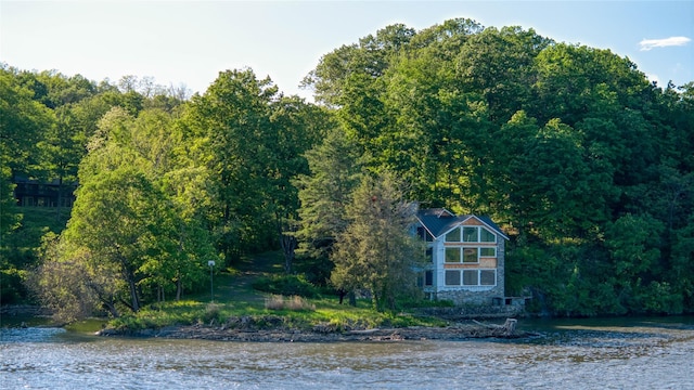 70 Floyd Ackert Rd, West Park, NY 12429 - water view featuring a forest