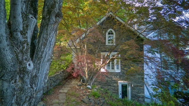 70 Floyd Ackert Rd, West Park, NY 12429 - view of side of property with stone siding