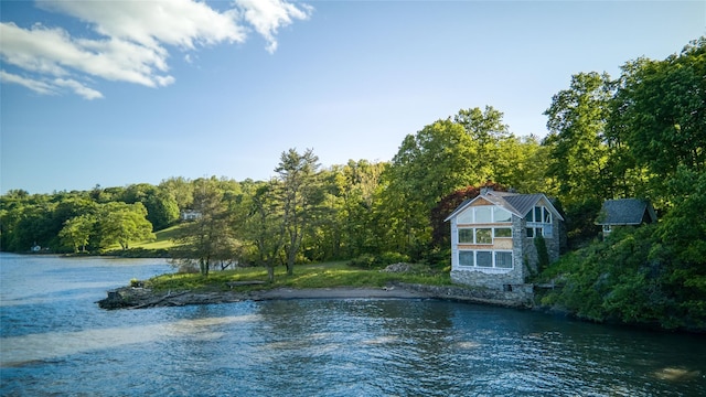70 Floyd Ackert Rd, West Park, NY 12429 - water view featuring a forest