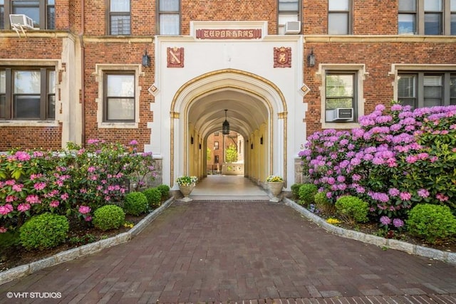 31 Pondfield Rd W Unit 68, Bronxville, NY 10708 - property entrance with brick siding and cooling unit