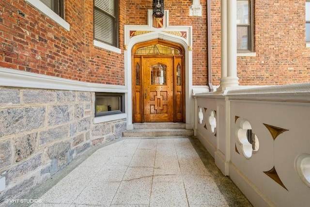 31 Pondfield Rd W Unit 68, Bronxville, NY 10708 - doorway to property featuring brick siding