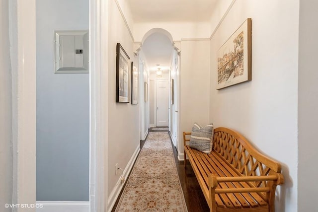 31 Pondfield Rd W Unit 68, Bronxville, NY 10708 - hall with electric panel and baseboards