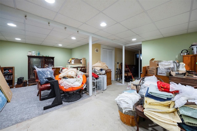 68 Forest Dr, Poughquag, NY 12570 - finished basement with recessed lighting and a paneled ceiling