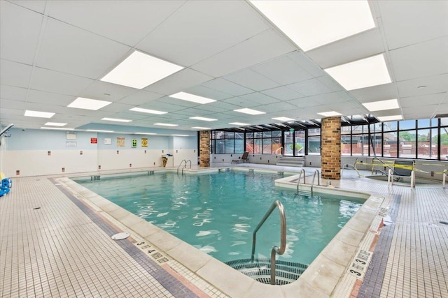 50 Columbus Ave Unit 605, Tuckahoe, NY 10707 - view of indoor pool