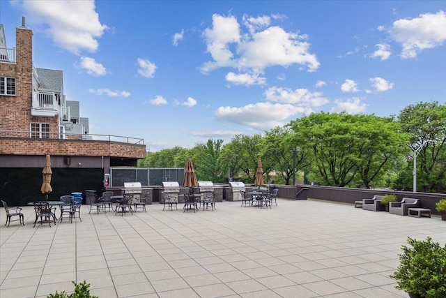 50 Columbus Ave Unit 605, Tuckahoe, NY 10707 - view of patio / terrace with outdoor dining space