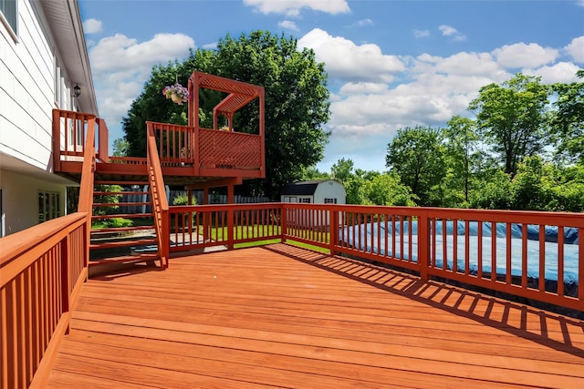 8 Skinner Ct, Tomkins Cove, NY 10986 - view of wooden deck