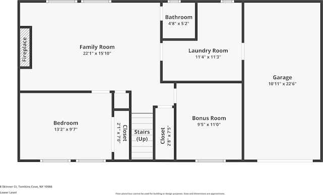 8 Skinner Ct, Tomkins Cove, NY 10986 - room layout
