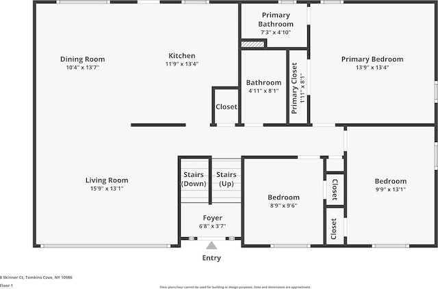 8 Skinner Ct, Tomkins Cove, NY 10986 - property floor plan