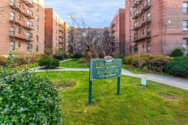 144-44 38th Ave Unit 6G, Flushing, NY 11354 - community / neighborhood sign featuring a lawn
