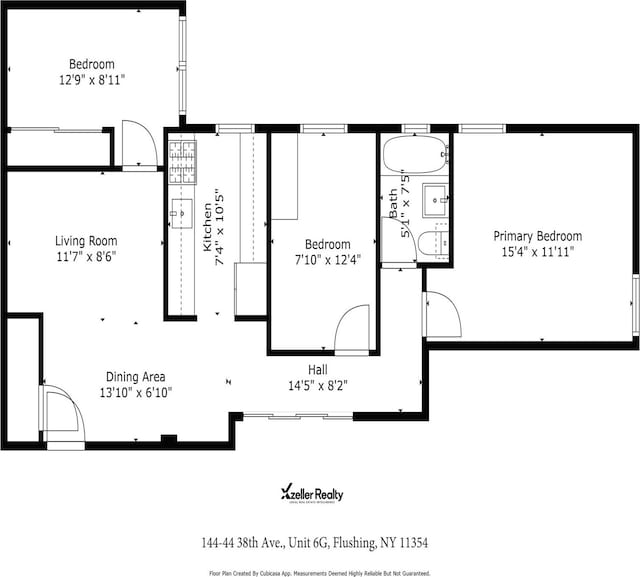 144-44 38th Ave Unit 6G, Flushing, NY 11354 - floor plan / room layout