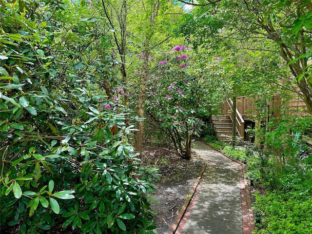 209 Bayview Walk, Cherry Grove, NY 11782 - view of yard featuring stairway