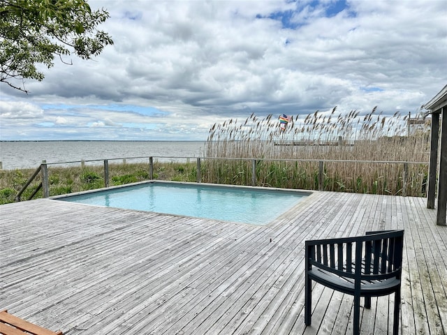 209 Bayview Walk, Cherry Grove, NY 11782 - outdoor pool with a deck with water view