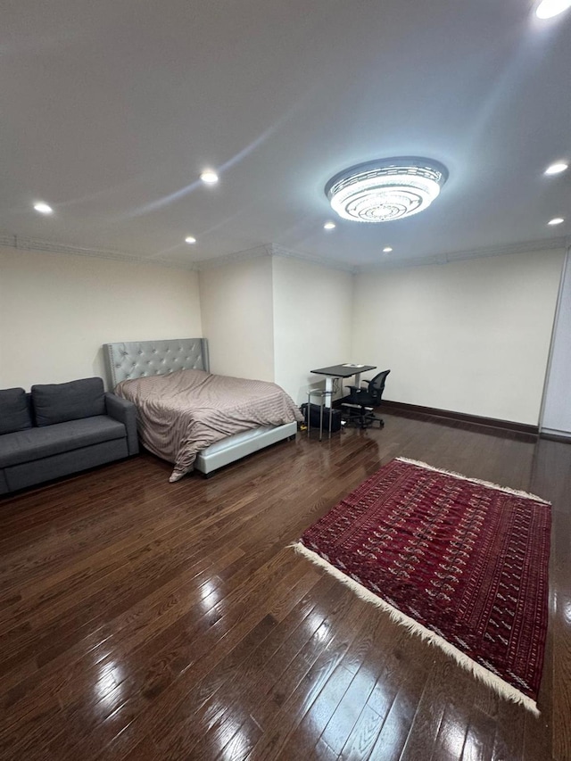 74-45 Yellowstone Blvd Unit 2A, Forest Hills, NY 11375 - bedroom with hardwood / wood-style flooring and baseboards